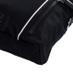 Dolce & Gabbana Black Nylon and Leather Messenger Bag