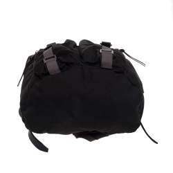 Dolce & Gabbana Dark Khaki Green Canvas and Leather Double Pocket Backpack