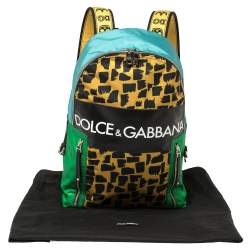Dolce & Gabbana Multicolor Nylon and Coated Canvas Backpack