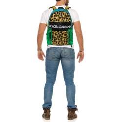 Dolce & Gabbana Multicolor Nylon and Coated Canvas Backpack