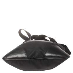 Pre Owned Dolce & Gabbana Black Nylon and Leather Messenger Bag