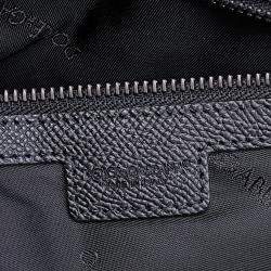 Pre Owned Dolce & Gabbana Black Dauphine Leather Flap Pouch