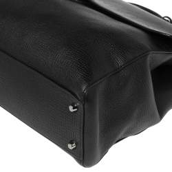 Pre Owned Dolce & Gabbana Black Leather Briefcase