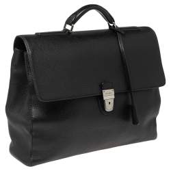 Pre Owned Dolce & Gabbana Black Leather Briefcase