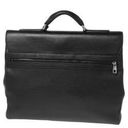 Pre Owned Dolce & Gabbana Black Leather Briefcase