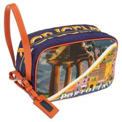 Dolce & Gabbana Multicolor Graffiti Printed Nylon Pouch 