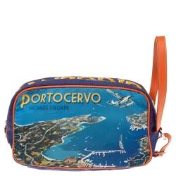 Dolce & Gabbana Multicolor Graffiti Printed Nylon Pouch 