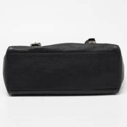 Pre Owned Dolce & Gabbana Black Leather Sicily Travel Bag