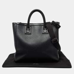 Pre Owned Dolce & Gabbana Black Textured Leather Tote