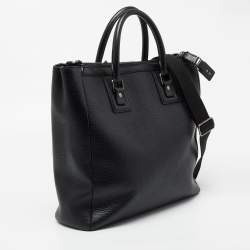 Pre Owned Dolce & Gabbana Black Textured Leather Tote