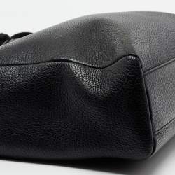Pre Owned Dolce & Gabbana Black Textured Leather Tote