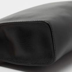 Dolce & Gabbana Black Leather Zip Wristlet Clutch