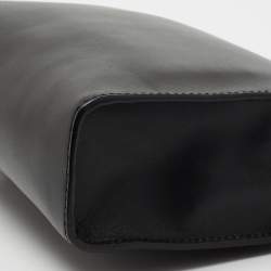 Dolce & Gabbana Black Leather Zip Wristlet Clutch