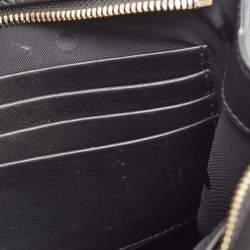 Dolce & Gabbana Black Leather Zip Wristlet Clutch