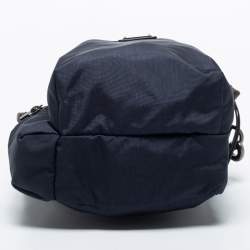 Dolce & Gabbana Navy Blue Nylon and Leather Messenger Bag