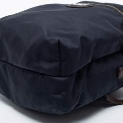 Dolce & Gabbana Navy Blue Nylon and Leather Messenger Bag