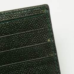 Dolce & Gabbana Dark Green Leather Bifold Wallet
