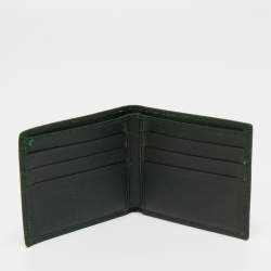 Dolce & Gabbana Dark Green Leather Bifold Wallet