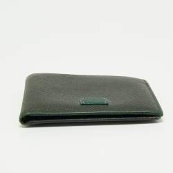 Dolce & Gabbana Dark Green Leather Bifold Wallet