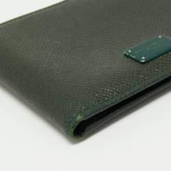 Dolce & Gabbana Dark Green Leather Bifold Wallet