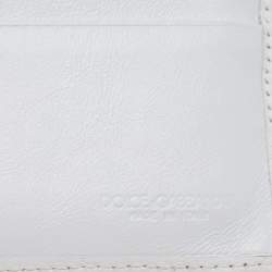 Dolce & Gabbana White Leather Card Holder