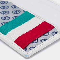 Dolce & Gabbana White Leather Card Holder