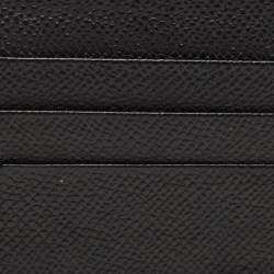 Dolce and Gabbana Black Leather 6CC Card Holder