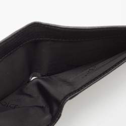 Dolce & Gabbana Black Leather Cowboy Patch Bifold Wallet