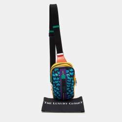 Dolce & Gabbana Multicolor Printed Nylon and Leather Sling Bag