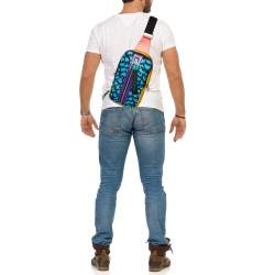 Dolce & Gabbana Multicolor Printed Nylon and Leather Sling Bag