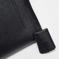 Pre Owned Dolce & Gabbana Black Leather Front Pocket Portfolio