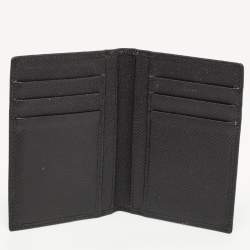 Dolce and Gabbana Black Leather Logo Bifold Card Case