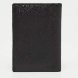 Dolce and Gabbana Black Leather Logo Bifold Card Case