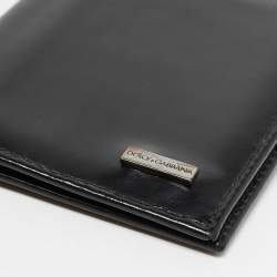 Dolce & Gabbana Black Leather Bifold Card Holder