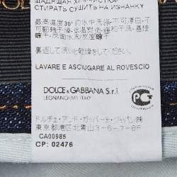 Pre Owned Dolce & Gabbana Blue Distressed Denim Jeans S Waist 30"
