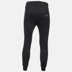Pre Owned Dolce & Gabbana Black Cotton Jogger Pants XS