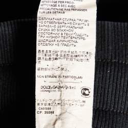 Pre Owned Dolce & Gabbana Black Cotton Jogger Pants XS