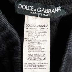 Pre Owned Dolce & Gabbana Black Cotton Jogger Pants XS