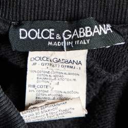 Pre Owned Dolce & Gabbana Black Cotton Jogger Pants XS