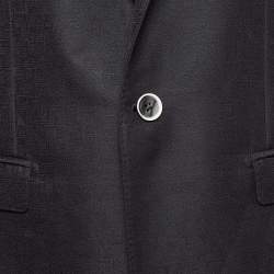 Dolce & Gabbana Black Wool Blend Tailored Pants Suit M