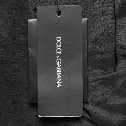 Dolce & Gabbana Black Wool Blend Tailored Pants Suit M