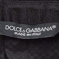 Dolce & Gabbana Black Wool Blend Tailored Pants Suit M
