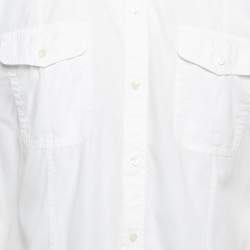 Pre Owned Dolce & Gabbana Off-White Cotton Long Sleeve Shirt XL