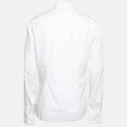 Pre Owned Dolce & Gabbana Off-White Cotton Long Sleeve Shirt XL