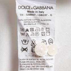 Pre Owned Dolce & Gabbana Off-White Cotton Long Sleeve Shirt XL