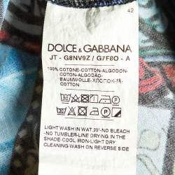 مملوكة مسبقًا Dolce & Gabbana Multicolor Printed Cotton Knit T-Shirt L