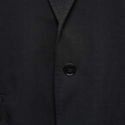 Pre Owned Dolce & Gabbana Black Wool Single Breasted Martini Blazer XXXL