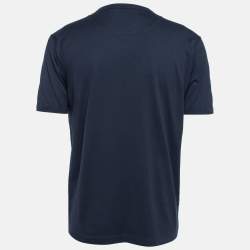 Dolce & Gabbana Navy Blue Cotton Jersey Crew Neck T-Shirt XXL