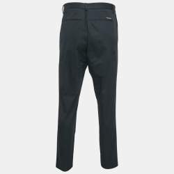 Pre Owned Dolce & Gabbana Black Cotton Tailored Trousers XXXL 