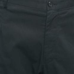 Pre Owned Dolce & Gabbana Black Cotton Tailored Trousers XXXL 